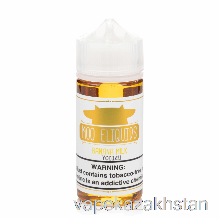 Vape Kazakhstan Banana Milk - MOO E-Liquids - 100mL 6mg